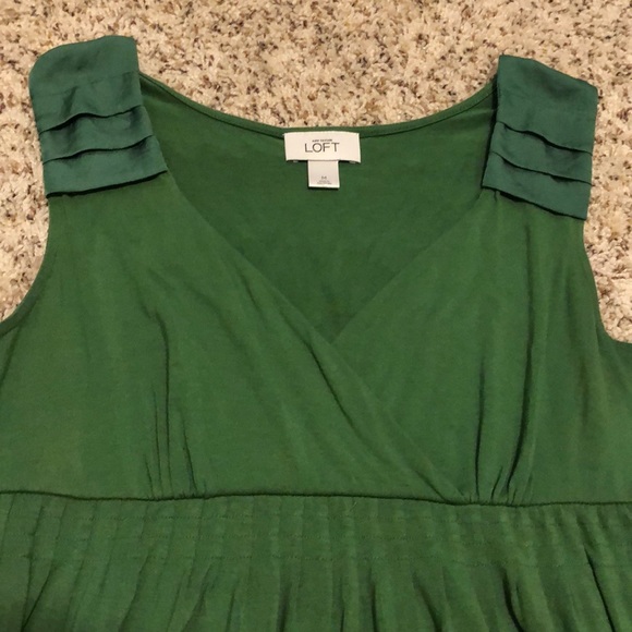 LOFT Dresses & Skirts - Ann Taylor LOFT Babydoll Green Dress, Medium
